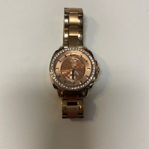 COACH Boyfriend Logo Stainless Steel Rose Gold